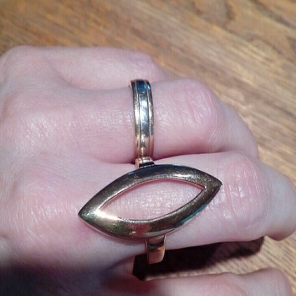Sz 6.25 Gold over Sterling Ring - Picture 3 of 8